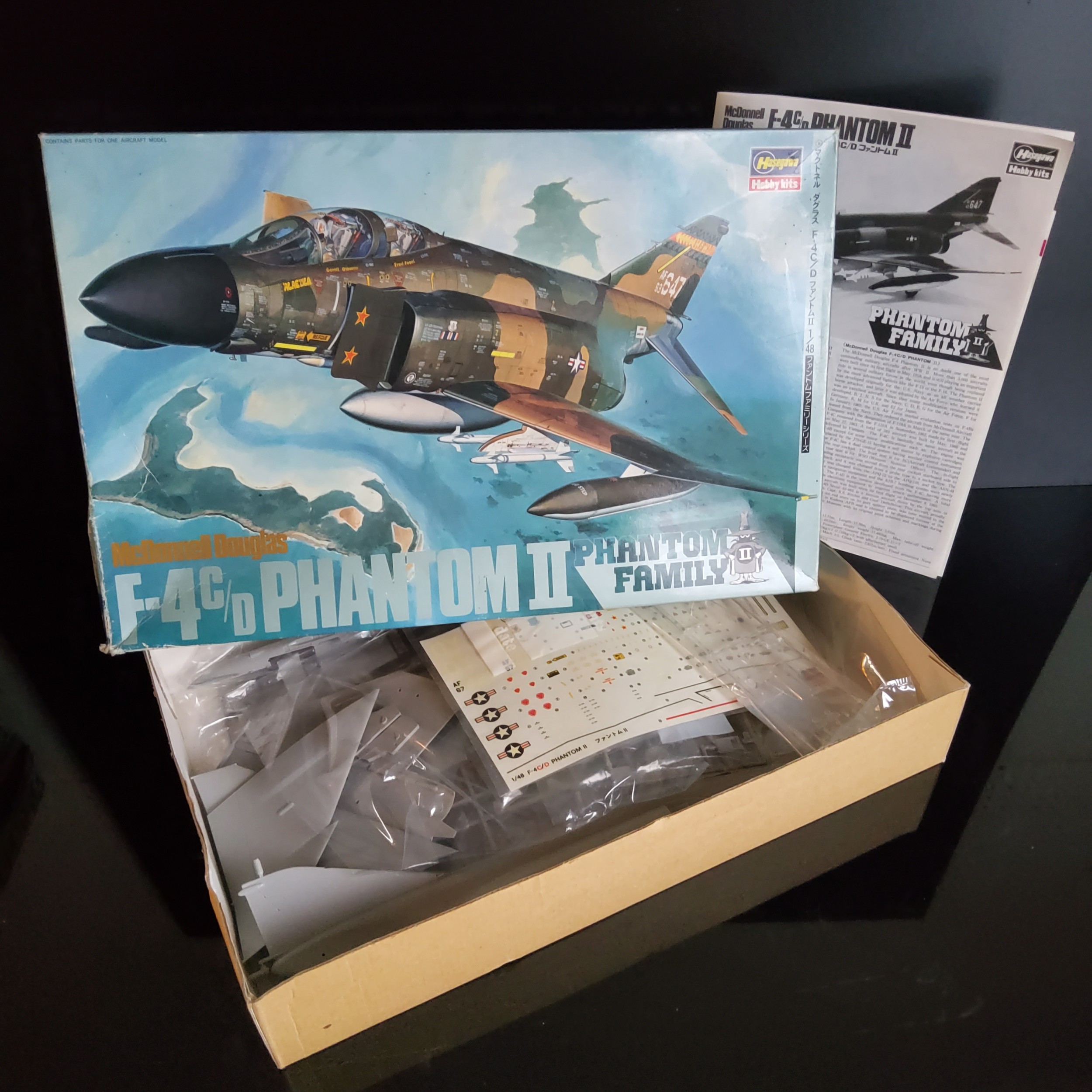 Six boxed Hasegawa 1/48 scale aircraft kits; 07211 F-4C/D Phantom II 'Egypt I' x2, F-4G Phantom - Image 8 of 9