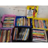Six Boxes of Annuals; Dandy, Beano, Eagle, Angry Birds, WWE, Football, etc (conditions vary).