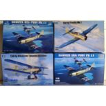 Four Boxed Trumpeter Model Aircraft Kits, to include 02880 Fairey Albacore Torpedo Bomber, 05810