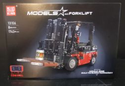 A Mould King Lego style no. 13106 Technic Forklift, unbuilt, unopened in original factory sealed box