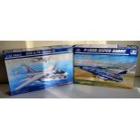 A boxed Trumpeter 1/32 Scale 02232 F-100D Super Sabre Aircraft Kit; A boxed Trumpeter 1/32 Scale