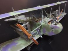 Six well-built German model WWI & WWII aircaft including Heinkel He-111 H-1 2./KGr 100 (6N+BK)