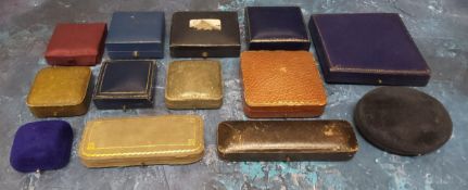 Various Edwardian and later jewellery boxes etc. (13)