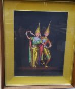 Vichitg?,  Balinese Dancers, mixed medium, 40cm x 31.5cm
