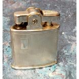 A Sterling Silver Ronson Standard Lighter Brit Pat 821570, the body stamped Sterling Silver