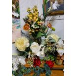 Image shows part of the lot - various high quality artificial flowers