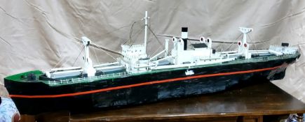 Nautical Interest  - A well executed scratch built to-scale model of a steam powered ship, papier