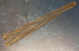 An 18ct gold box link necklace, 5.6g