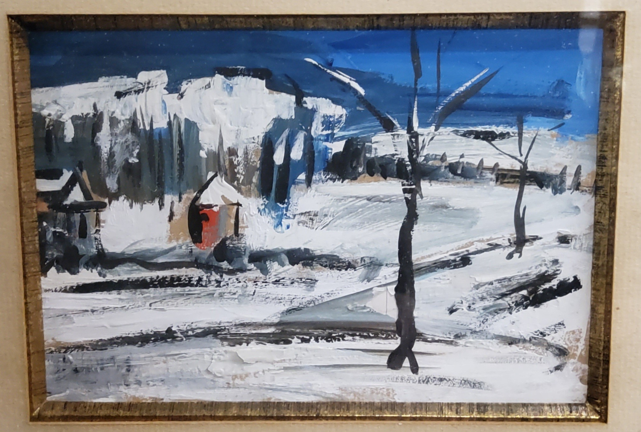 British Northern School, mid 20th century, Snowy Morning, 10cm x 15cm;  another, oil on paper, 18. - Image 4 of 4