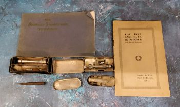 An early 20th century hypodermic syringe, metal case;  others (3);  The Ashover Sanatorium