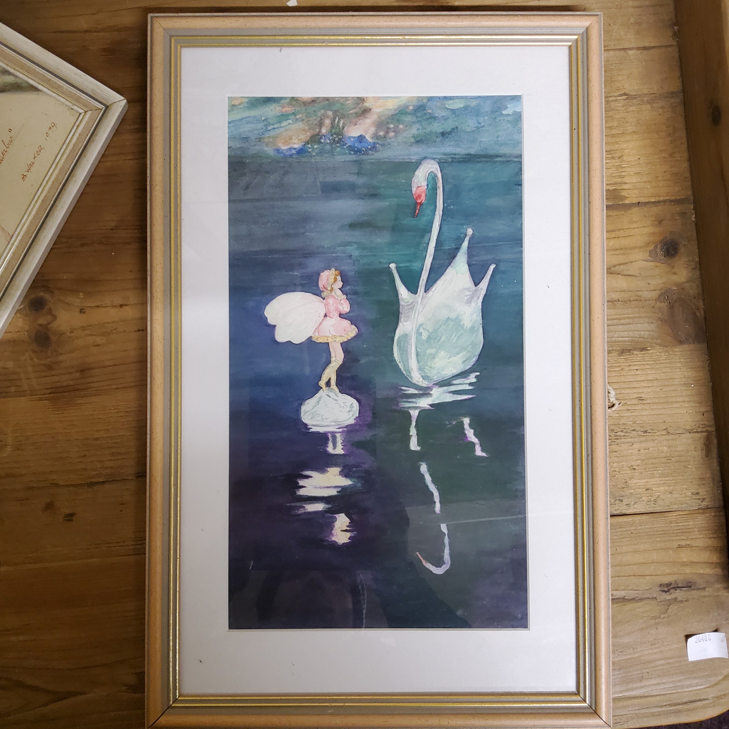 Jean Blackwell Vickers, Reflections, watercolour, 34cm x 19cm;  R**Walker, Goodwill and Columbus, - Image 3 of 3