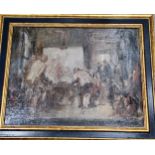Frederick Charles Winby (1875-1959), Tavern Scene, signed, oil on board, 23.5cm x 29cm