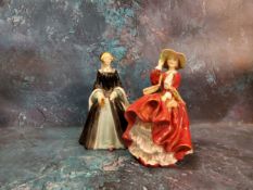 A Royal Doulton figure, Janice, HN2165;  another, Top O' the Hill, HN1834 (2)