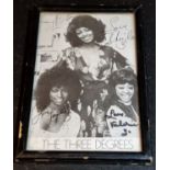 Autograph - The Three Degrees, black and white photograph, signed by Sheila Ferguson, Valerie