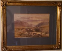J**Lindsay (19th century), Capel Curig, signed, titled, watercolour, 25cm x 36cm