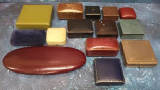 Various Edwardian and later jewellery boxes etc. (14)