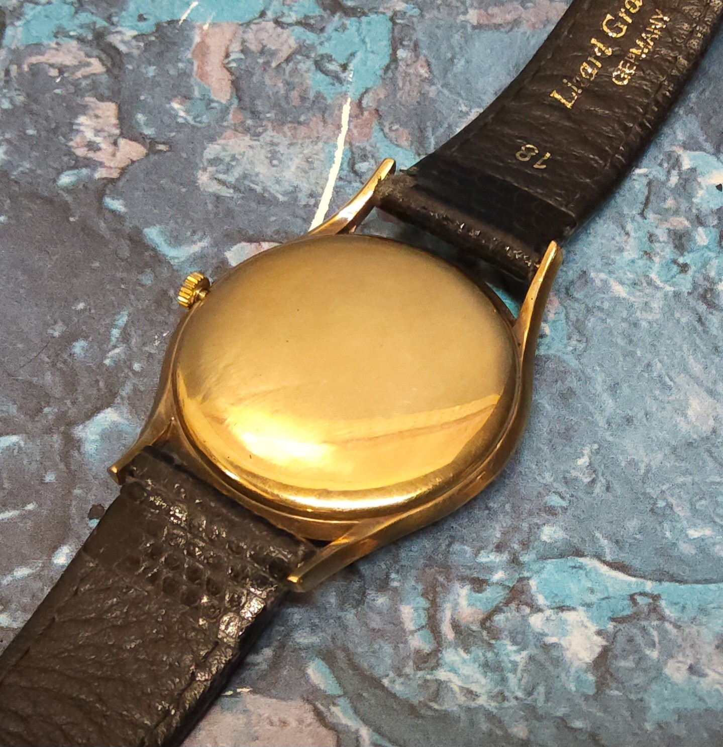 A 9ct gold Bentima Star Incabloc, gentleman's dress watch, Swiss 17 jewel movement, silvered dial, - Image 2 of 2