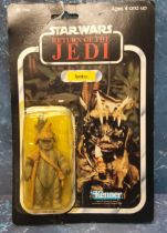 Kenner Star Wars Return of The Jedi Teebo Vintage Original Carded Figure, 3 ¾ inches mint, factory