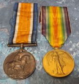 Militaria - medals including a WWI George V war and Victory medal awarded to 109703 GNR. W.L.D.
