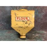 A Lines Bros Ltd tin plate hopper, Flour, 16cm high