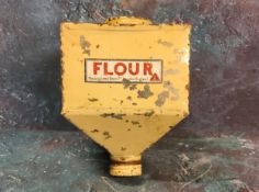 A Lines Bros Ltd tin plate hopper, Flour, 16cm high