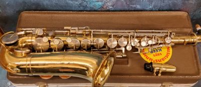 A Cleveland Saxophone, serial number C230375, cased
