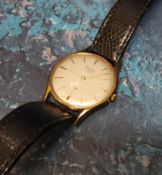 A 9ct gold Bentima Star Incabloc, gentleman's dress watch, Swiss 17 jewel movement, silvered dial,