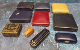 Various Edwardian and later jewellery boxes etc. (10)
