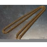 A 9ct gold fancy link necklace, 13.1g