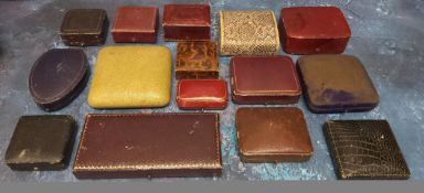 Various Edwardian and later jewellery boxes etc. (15)