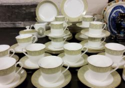 A Royal Doulton Sonnet pattern dinner, tea and coffee service, for eight, comprising teacups, coffee