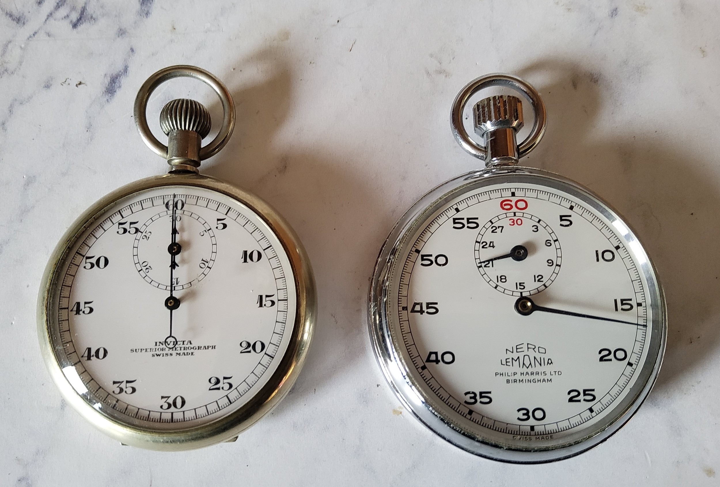 An Invicta Superior Metrogragh, subsidiary dial;  a Nero Le Mainia stopwatch (2)