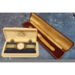 A 9ct gold Rotary Maximus gentleman's wristwatch, Swiss 15 jewel movement, silvered dial, Arabic