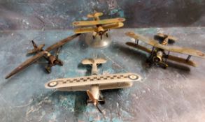 Aviation  diecast model RAF Hawker Fury;  Fairey Swordfish;  Gloster Gladiator;  Westland