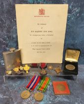 A King George Silver Jubilee medal awarded to Insp. H.N. Moore complete with correspondence from