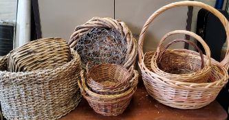 Wicker and other baskets