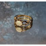 A 9ct gold ring claw set with an oval opal, size N, hallmarked, 2.52g