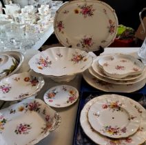 Royal Crown Derby Posies pattern - cake plate;  serving plates;  pedestal dishes, cake plate;  etc