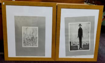 L.S. Lowry R.A. (British 1887-1976), by and after, Mill Town Scene, monochrome limited edition print