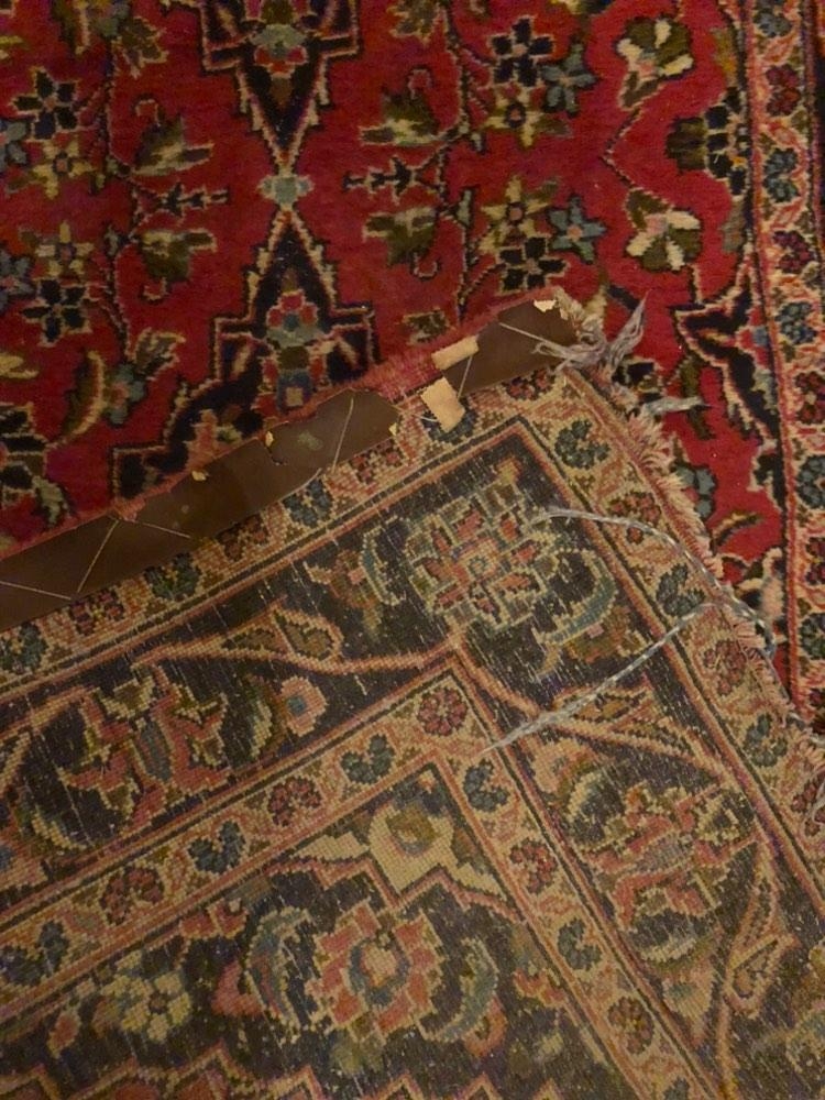 A 19th century Persian Hamadan runner, hand knotted, from the Hassop Hall Estate, Derbyshire - Image 2 of 2