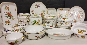 Royal Worcester Evesham - two large tureens and covers;  others, various sizes;  serving plates;