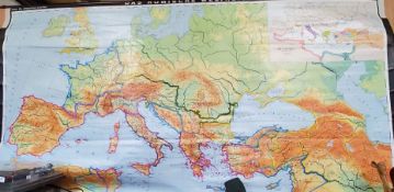 Cartography  - a large wall map, Prof Dr Siegfreid Lauffer, Das Romische Weltreich, 1:7500000;