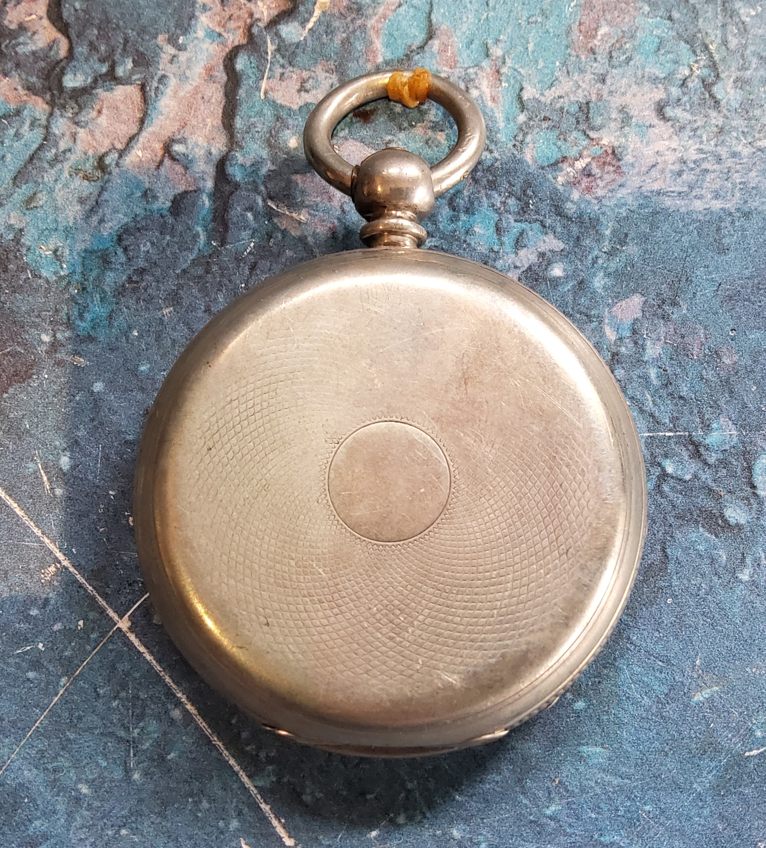 A late 19th century Patent Lever silver open faced pocket watch, Roman numerals,  c.1890 - Image 2 of 2