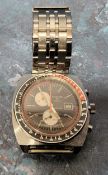 A Sicura (Breitling) stainles steel Chronograph/Tachymeter Ref. 929132, Swiss 17 jewel movement,