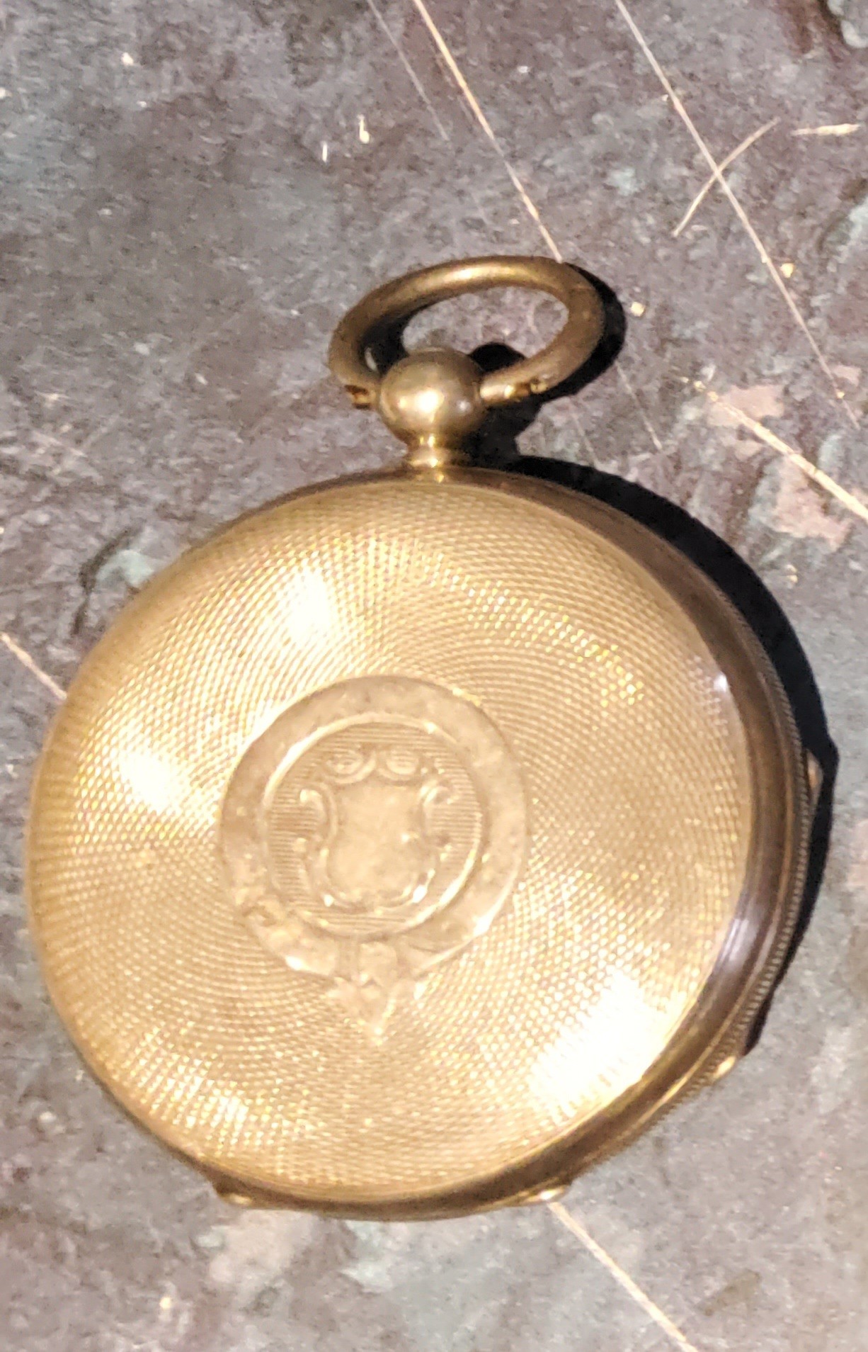 A Victorian silver open faced pocket watch, Roman numerals, central seconds hand, the back - Image 2 of 2