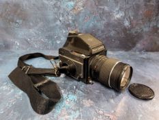 A Mamiya 645 Medium Format camera complete with Mamiya - Sekor 1:3.5 f=150mm No.15728 lens