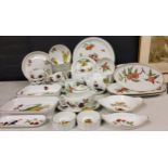 Royal Worcester Evesham and Evesham Vale- 13 bowls, 6 soup bowls and stands, side plates, teapot,
