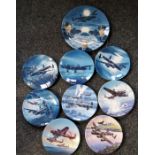 A set of eight Royal Worcester  limited edition plates, Wilfred Hardy's The Dambusters,