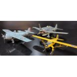 Ten U.S.A Air Force Kit Bulit Fighter and Bomber Model Aircraft, B-24 Liberator, B-17 Flying