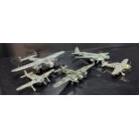 Ten Kit Built German Luftwaffe Model Aircraft, DFS230 Glider, Lockheed T-33A Shooting Star, Focke-